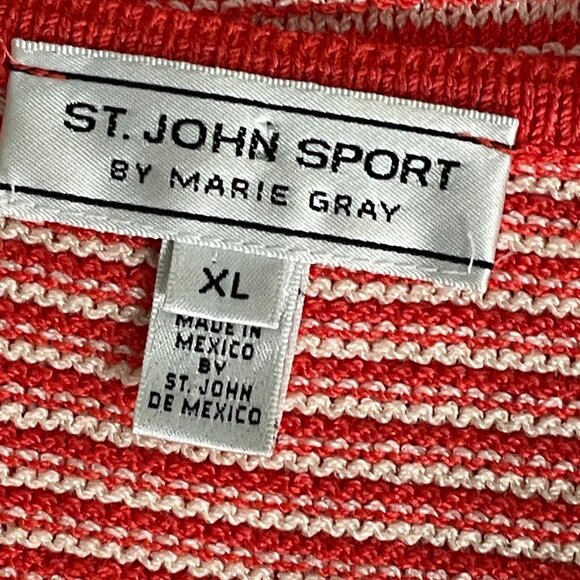 St. John Sport Orange Tan Santana Knit Camisole Tank Top Size XL - Picture 4 of 9